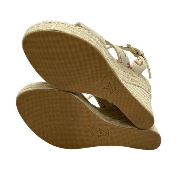 LOUIS VUITTON Starboard Line Sandals - Cream Pink Women's Sandals 728-072925 - Picture 7 of 11